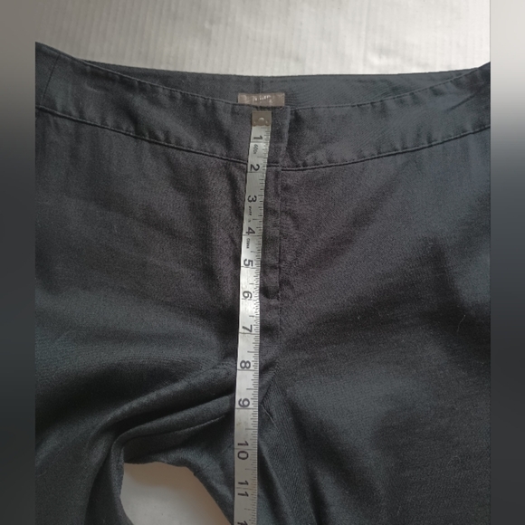 J. Jill Chino Stretch Linen Blend Pants Size 8 Black - Picture 3 of 10